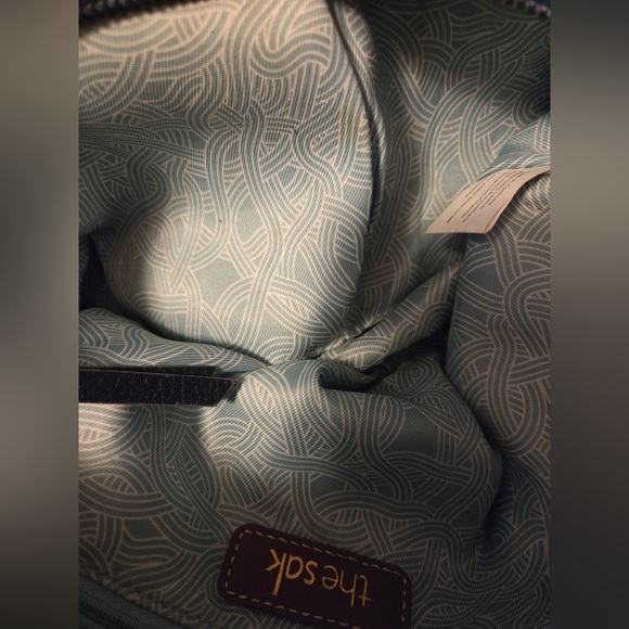 The Sak Alameda Leather Hobo Bag Blue Black Pebbled - Picture 9 of 9